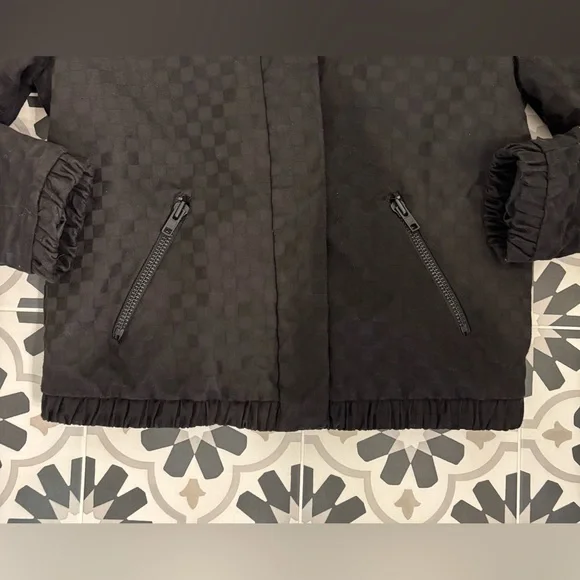 Mango Black Textured Jacket- Small - Picture 5 of 8